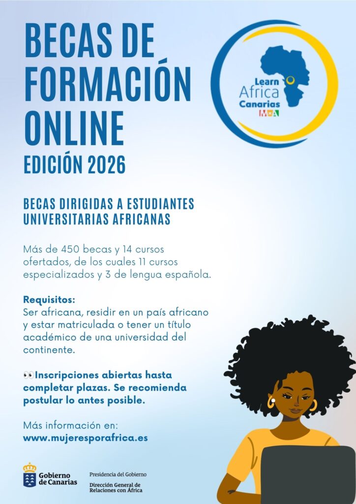 Abierta la convocatoria Learn Africa Canarias 2026 con más de 450 becas para mujeres africanas